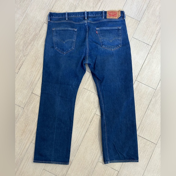 Levi’s 501 jeans w44 L30 men’s blue denim button fly vintage - Picture 2 of 8